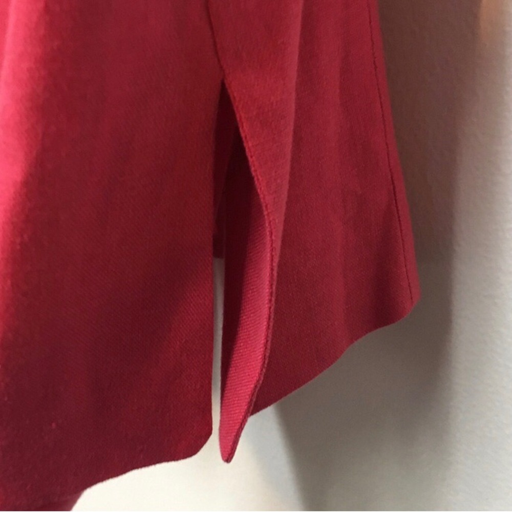 Georgio Armani 100% Linen Tailored Vest 10 Red Quiet Luxury Minimalist Spring - Picture 8 of 14